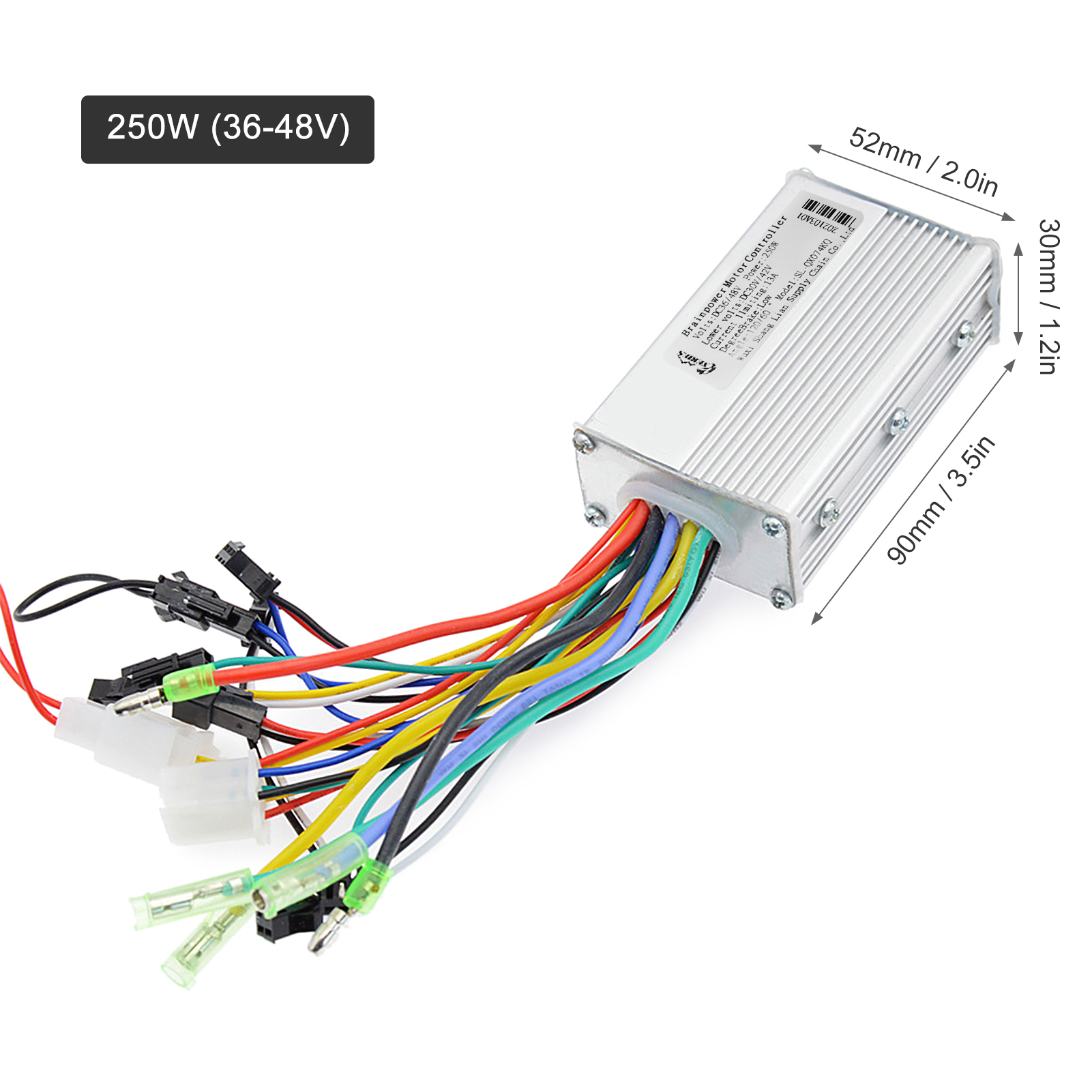 Brushless Motor Controller Aluminium Alloy Electric Bike Controller Box for Electric Bicycle Scooter E Bike Brushless Controller