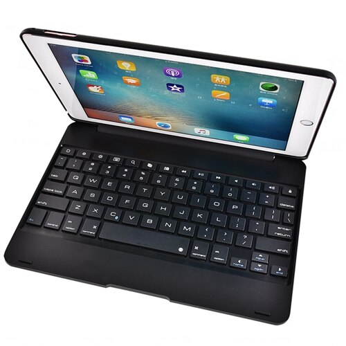 9.7 ''Toetsenbord Cover voor iPad 9.7 Cover met Toetsenbord A1893 A1954 Bluetooth Hard ABS voor iPad 9.7 keyboard Case: black