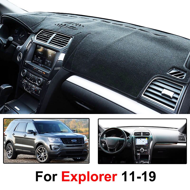 Xukey Fit Voor Ford Explorer - Dashmat Dash Mat Dashboard Cover Pad Zonnescherm Dash board Cover Tapijt