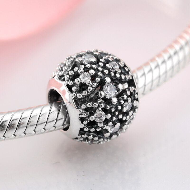 Authentic 925 Sterling Silver Bead Bow Crown hollow out Beads for Jewelry Making fit JIUHAO Bracelet Necklace Jewelry