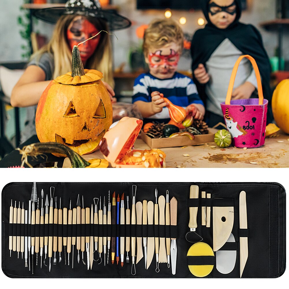 52/51/43/42 pcs Clay Sculpting Kit Clay Sculpting Sculpt Tool Wooden Handle Modeling Clay Tools set