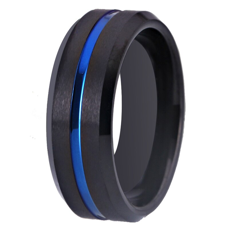 8mm klasyczne męskie pierścionki Charms biżuteria Unisex obrączki ślub zaręczyny rocznica świąteczne akcesoria do prezentów