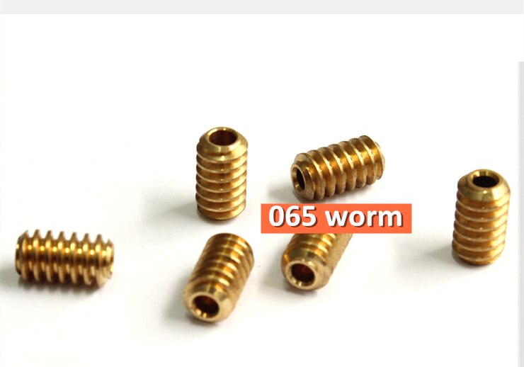 (065/151) 0.5 modulus turbine worm gear, hole diameter 3mm/3.175mm/4mm/5mm/6mm/6.35mm gear worm