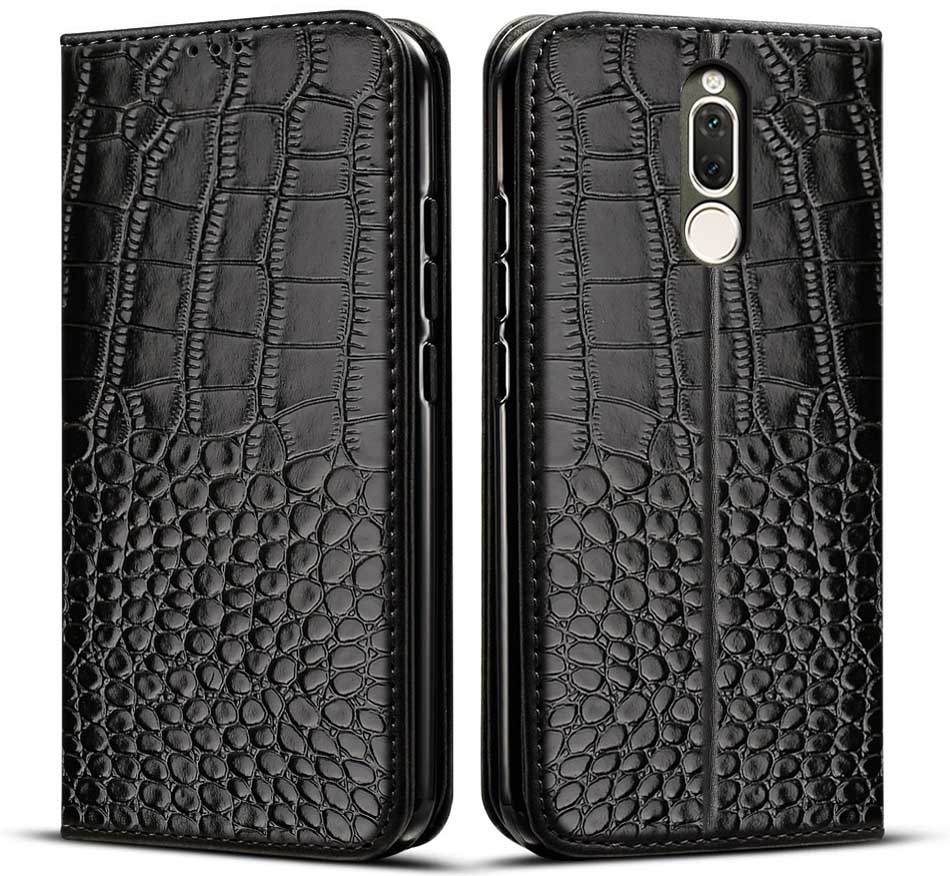 Voor Huawei Mate 10 Lite Case Mate 10 Lite Lederen &amp; Silicone Cover Voor Huawei Nova 2i Case Nova2i Zachte tpu Coque Flip Boek Stijl: For Mate 10 Lite / Style 1 Black