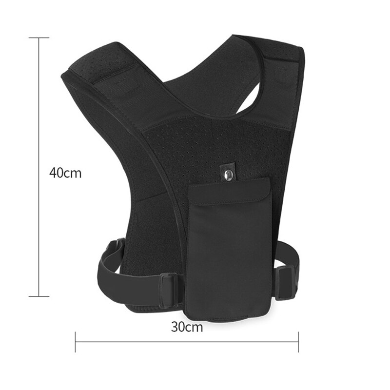 Lightweight Running Vest,Chest Phone Holder Adjustable Waistband, Breathable and Heat Disspation,Running Cycling Travel