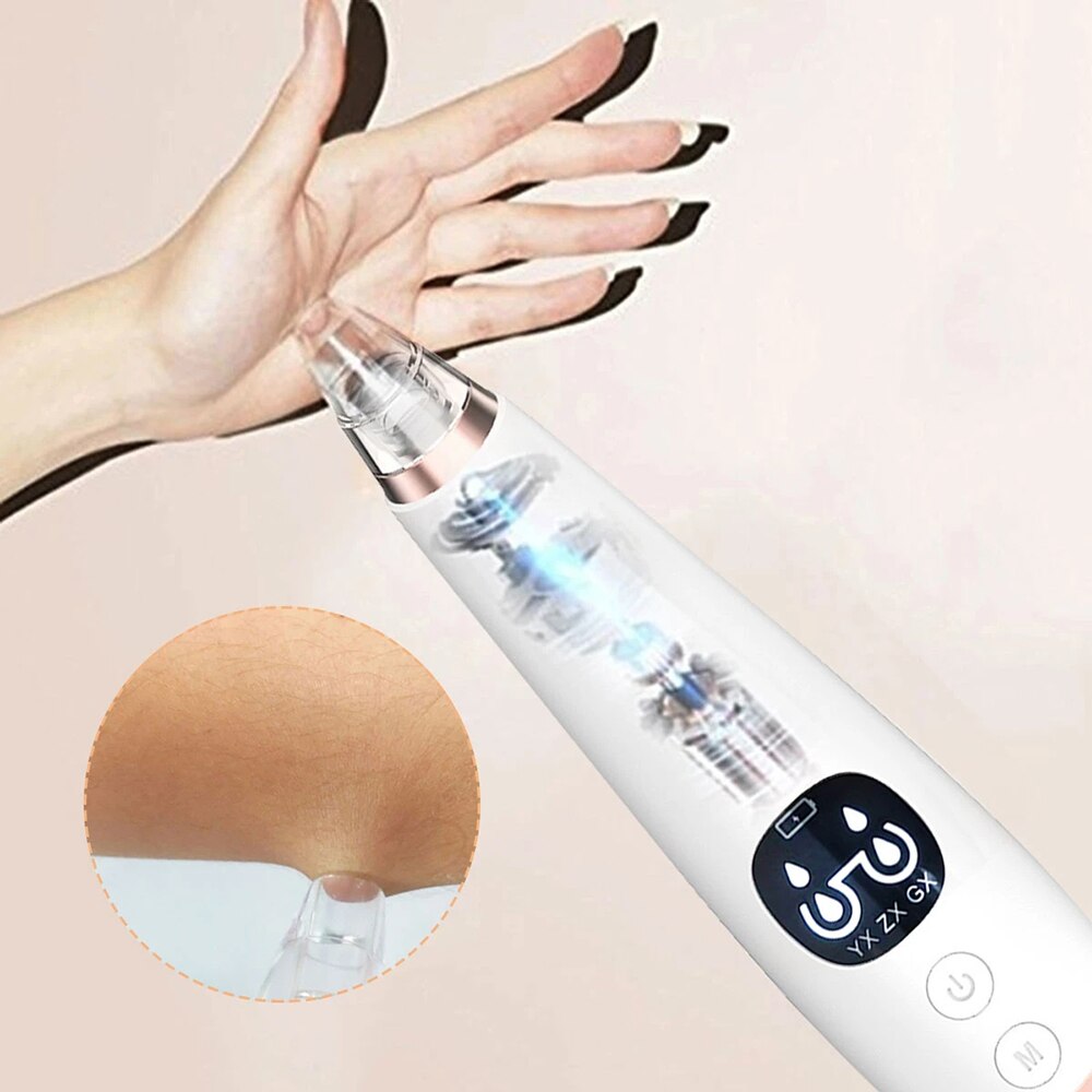 Blackhead Vacuum Cleaner Pore Ance Black Dots Extractor Facial Cleansing Pimple Remover Tool Nose Acne Remover Machine For Face