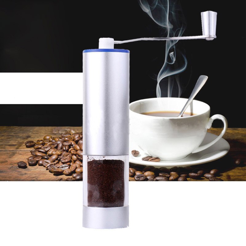 Mini manuel keramisk kaffekværn kaffehåndmølle kaffeudstyr justerbar kaffekværn kaffemølle med opbevaringskande