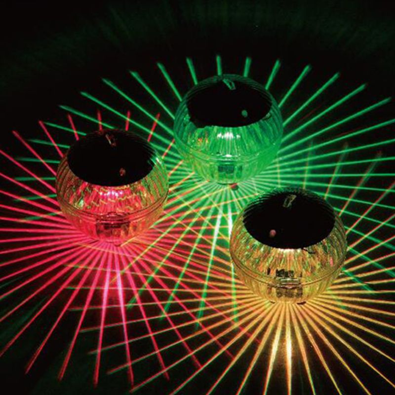 Solar Color Changing LED Floating Ball Lights Swiming Pool Pond Outdoor Garden Y5LF
