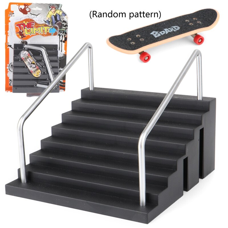Griffbrett Schiene Park Treppen Bausatz Treppen Mini Skateboards für freundlicher Skateboard Spiel N1HB