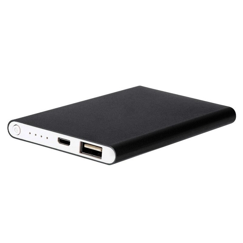 Power Bank 30000mAh caricabatterie portatile per cellulare caricabatterie da viaggio esterno Powerbank caricabatterie esterno ultrasottile per Smartphone: Black