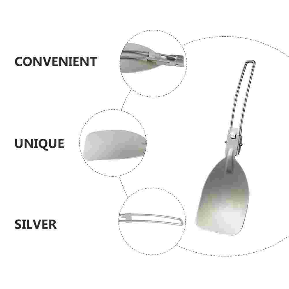 Espátula plegable para cocinar al aire libre, accesorio multifunción para freír, Wok, accesorio de Camping