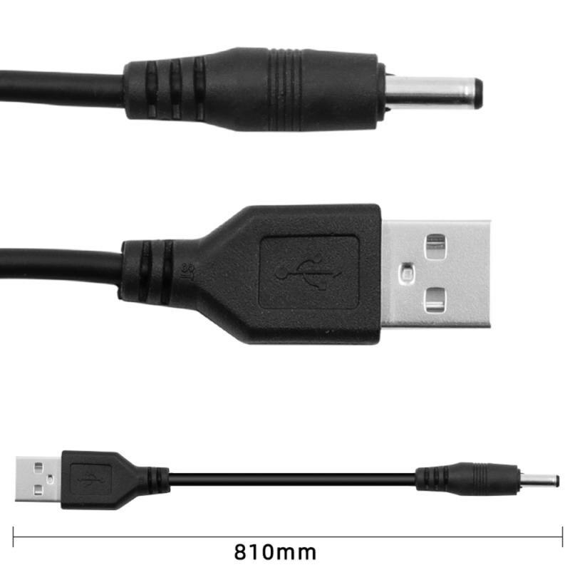 Cable de carga de altavoz pequeño de agujero redondo, Cable de alimentación de 5v, 1,35mm, USB a DC3.5 x 3,5mm