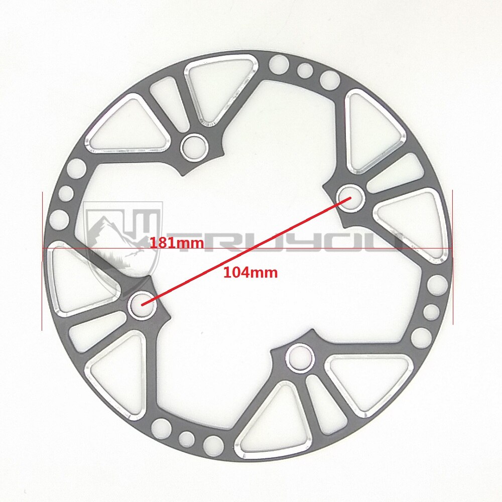 TRUYOU 104 BCD 42T 44T Aluminum Alloy Chain Wheel Guard MTB Chainring Cover Mountain Bikes Chainrings Protect Cover Support: 42T