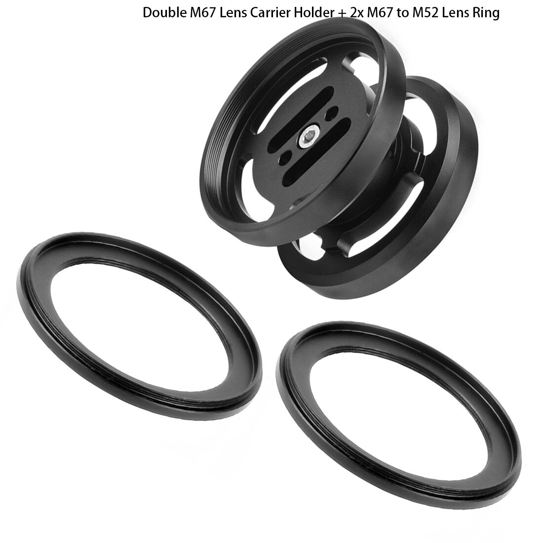 Duiken 67Mm 52Mm Lens Carrier M52 M67 100Mm Voor Macro Groothoek Lens Mount Adapter Onderwater Camera case Float Arm Voor Canon