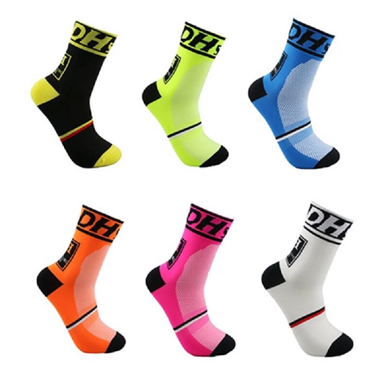 Mænd kvinder åndbar cykel cykel cykling sport sugestrømper calcetines ciclismo hombre professionel chaussette cyclisme