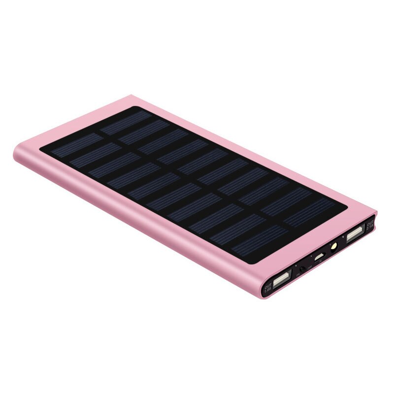 Mobile Power Bank Nesting Portable Wear-resistant Mobile Power Box with 2 USB Port DJA88: Pink
