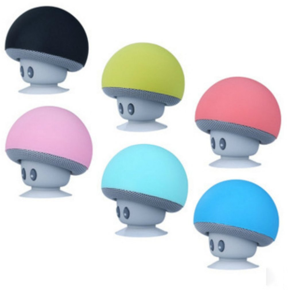 Mini Wireless Speaker Mushroom Portable Waterproof Shower Stereo Subwoofer Music Player For IPhone Android