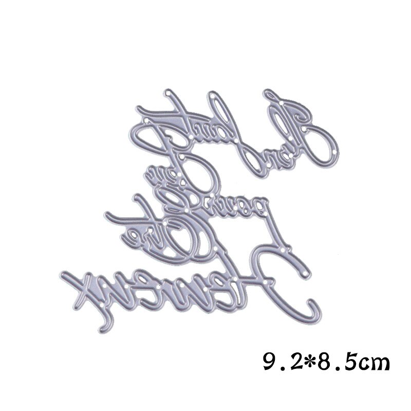 Dolce vita metalen snijmallen franse woordmallen la vie est belle letteralfabet knutselmallen scrapbooking voor doe-het-zelf kaartbenodigdheden: Geluk sterft