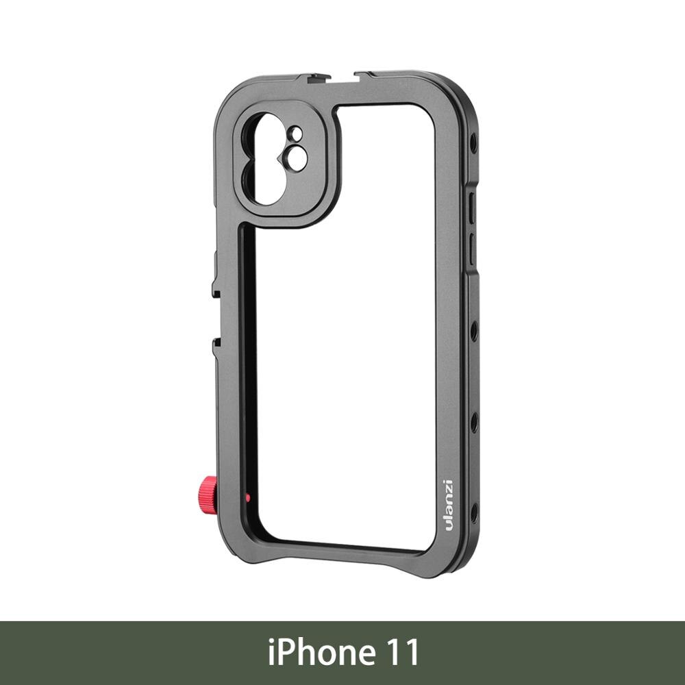 Ulanzi vlog metallveskebur til iphone 11 videoopptak vloggingveske med 17mm gjenger 1/4 skruer: misligholde tittel