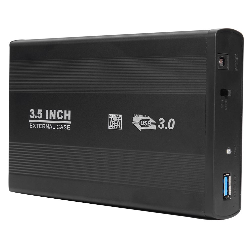 Externe 3,5 zoll SSD Festplatte Gehäbenutzen 5-Gbps USB 3,0 zu SATA Hafen HDD Kasten Kompatiblen Betriebs System Fenster 98/mich