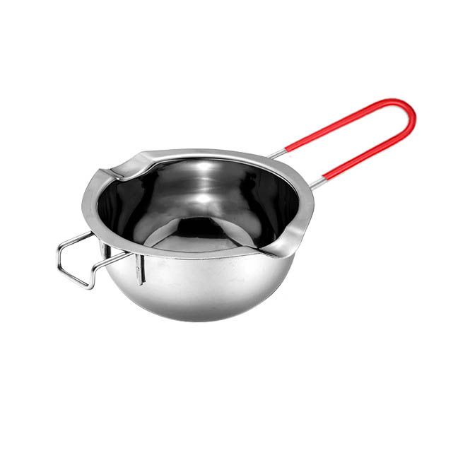 Olla de acero inoxidable para fundir Chocolate y queso, con mango antiquemaduras mejorado, doble caldera, ollas de cocina: Melting pot 14cm