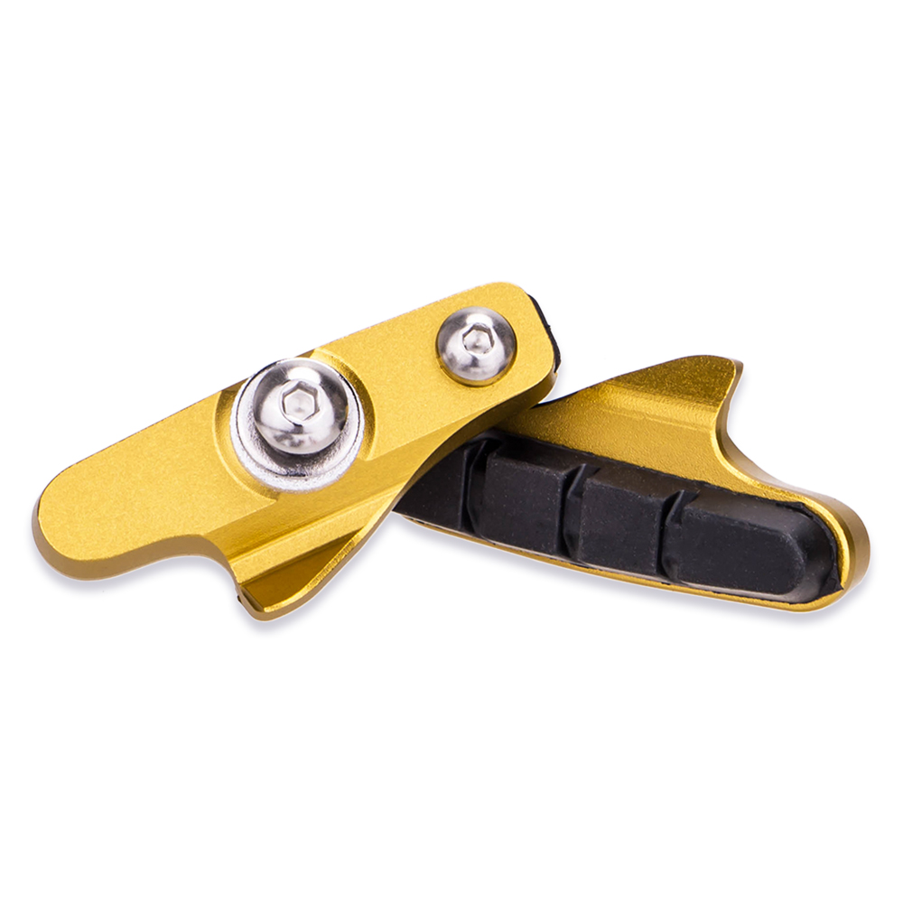ZTTO – étriers de vélo de route avec plaquettes de frein remplaçables, coque en aluminium CNC, 1 paire de bloc, chaussures de freinage légères pour partie carbone