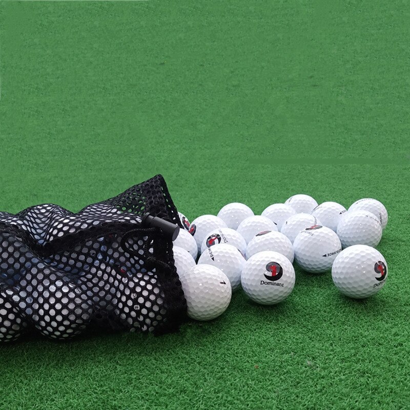 Sportmesh nätväska svart nylon golfväskor golf tennis 16/32/56 ball bärande dragsko förvaringsväska golftillbehör