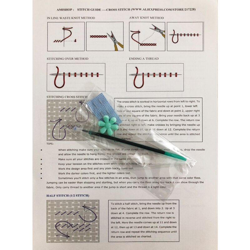 Kit de sieste de supérieure, beau point de croix compté, sommeil sommeil, repos pour homme âgé