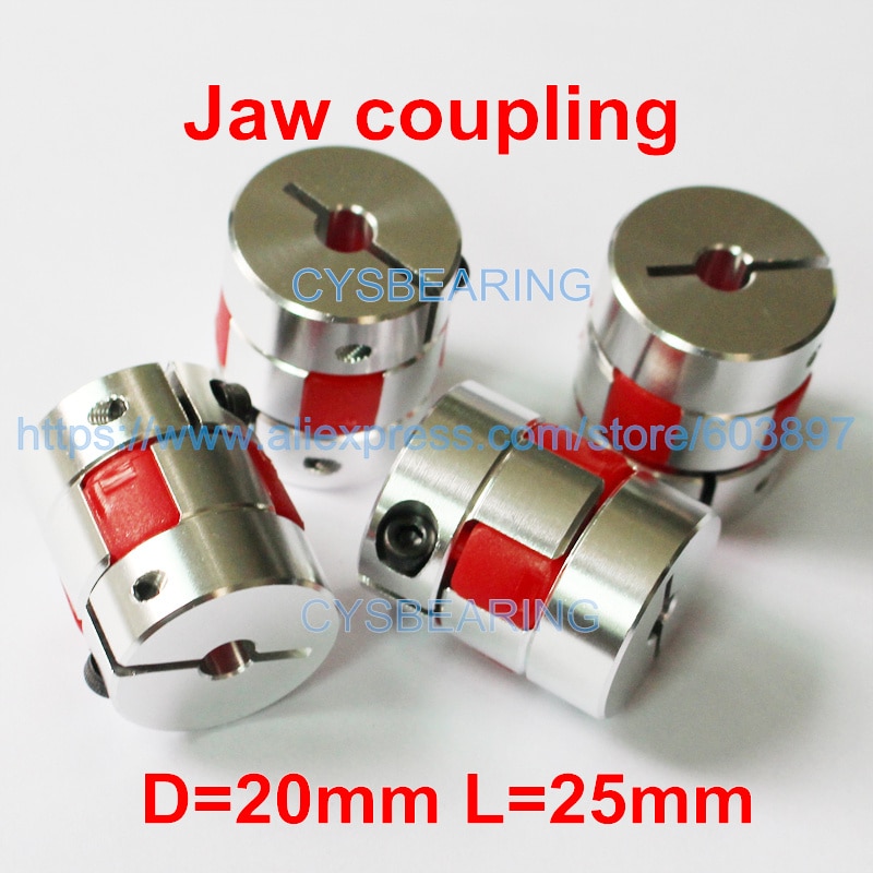 1PC 5MM to 8MM Flexible Jaw Spider Coupler Stepper Motor Shaft Coupling 5*8 MM Diameter 20MM Length 25 MM
