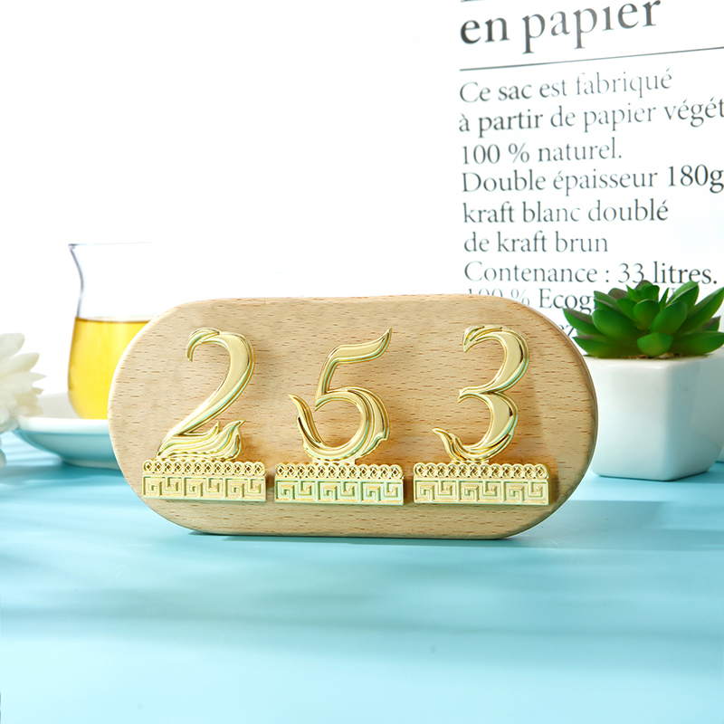 1pc 3d Ziffern tür Plakette geprägte Tür nummer selbst klebende Hausnummer für Wohnung Hotel Heimat Briefkasten Etikett draussen #0-9