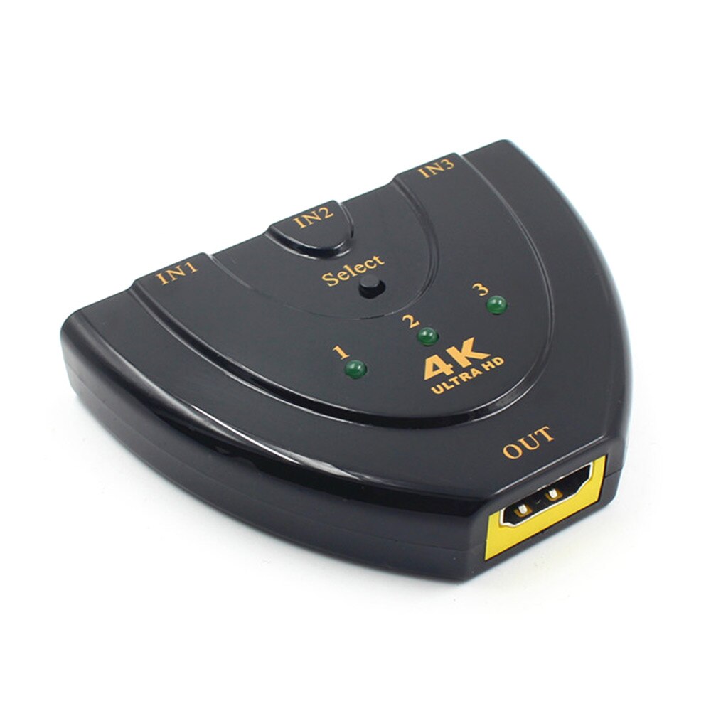 4 K * 2K 3D Mini 3-Poort HDMI Switch Switcher HDMI 1.4b 4 K Splitter 3- in-1 Output Poort Hub Voor HDTV DVD PS3 Xbox PS4 1080 P