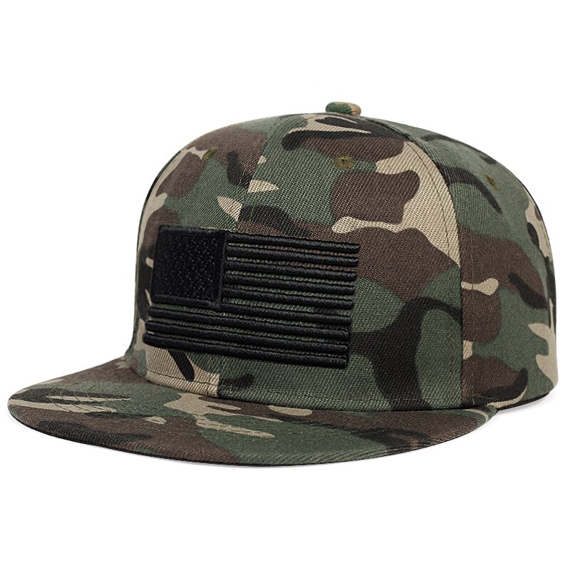 USA Flag Camouflage Baseball Cap For Men Snapback Hat Army American Flag Baseball Cap Bone Trucker Gorras: Camouflage