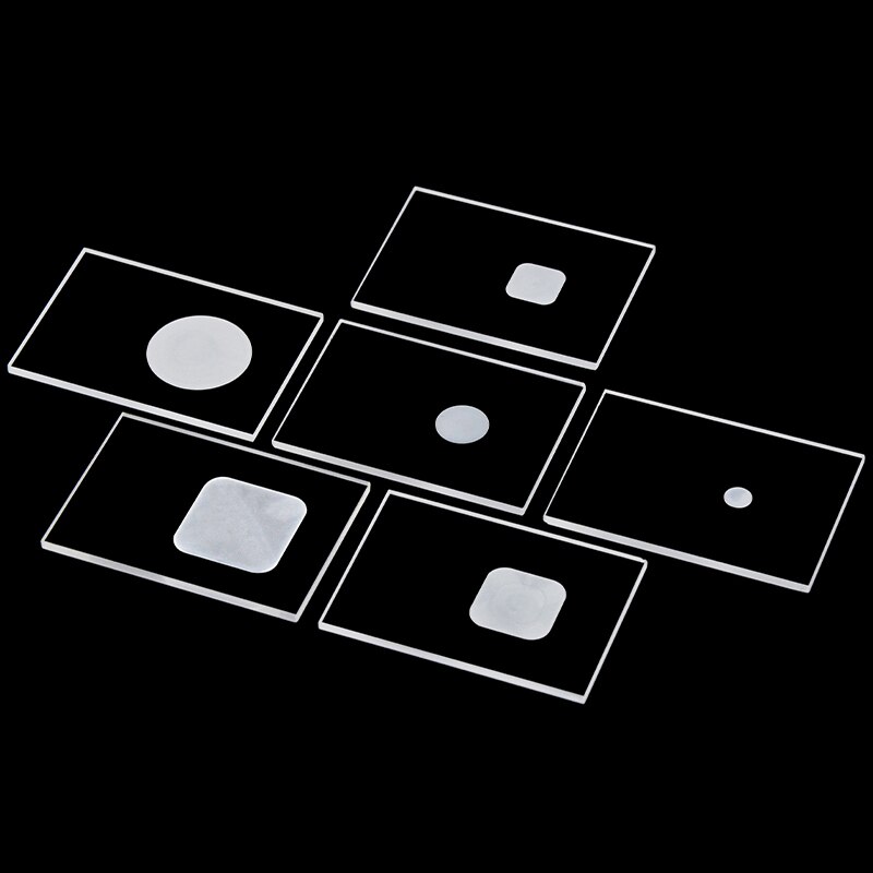 Quartz Glass Slice XRD Sample Groove Test Slice Groove Glass Square Groove Round Groove Frosted Slotted Slice