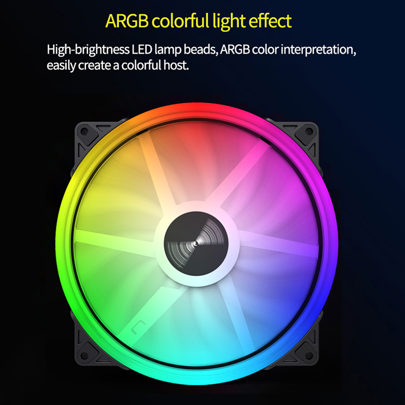 TEUCER FD200 Case Fan 200mm 5V 3PIN ARGB Computer Case Cooling Fan PC Accessories
