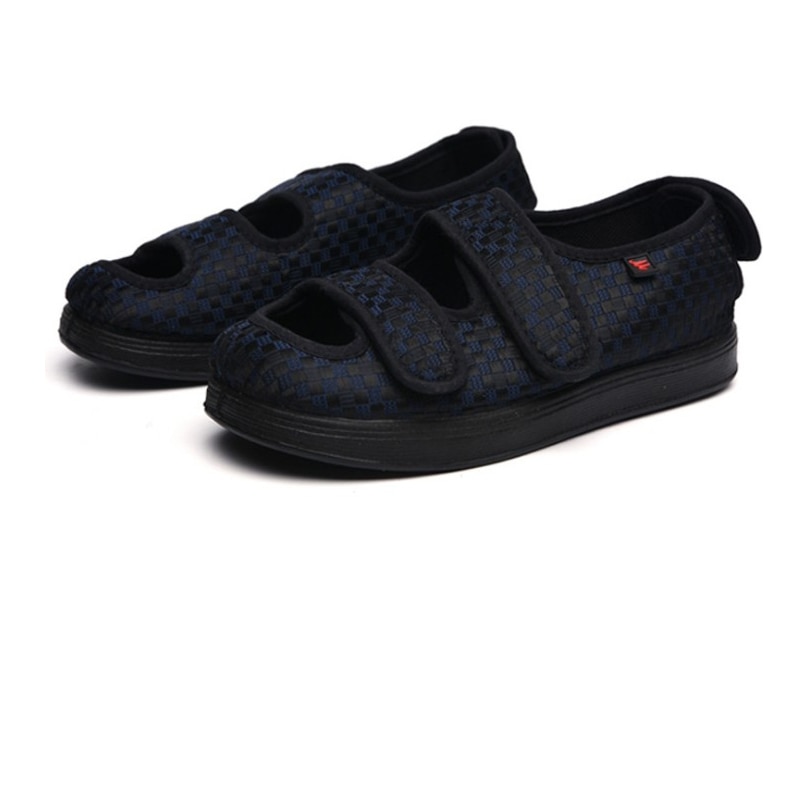 Women&#39;s Extra Wide Width Adjustable Diabetes Edema Slippers Swollen Fat Feet Walking Indoor Outdoor Orthopedic Sandal Shoe