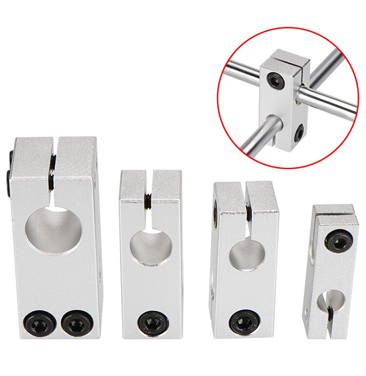 Pillar fixing clamp vertical fixed diameter fastening aluminum alloy optical axis cross block steel pipe Tighten bracket