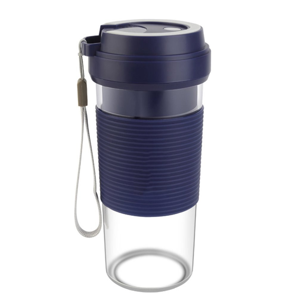 300ml bärbara juiceblandare usb juicepressar juicekopp multifunktions fruktmixer mixermaskin smoothies matberedare: Blå