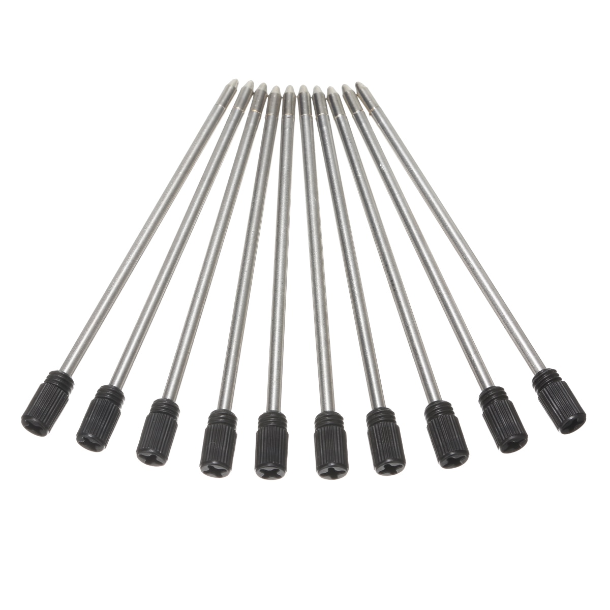 20 Piece Mini Ballpoint Replace Refill Pen 70mm Metal Element Black Ink Crystal Diamond Refill Pen School Student Supplies