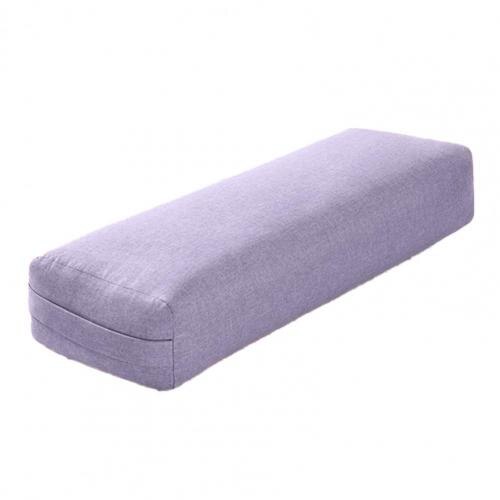 Yoga Bolster Polyester Yoga Bolster Pillow Comfortable to Wear Removable Cover Detachable Washable Yoga Support Bolster: Purple