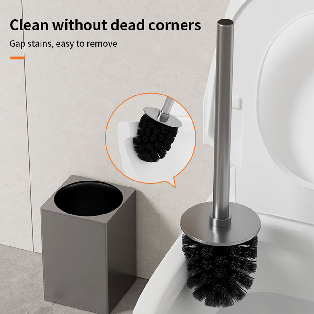 Luxus Wc Pinsel Metall Shell Wand-Wc-bürstenhalter Kein Totwinkel Hause Reinigung Werkzeuge Bad Zubehör