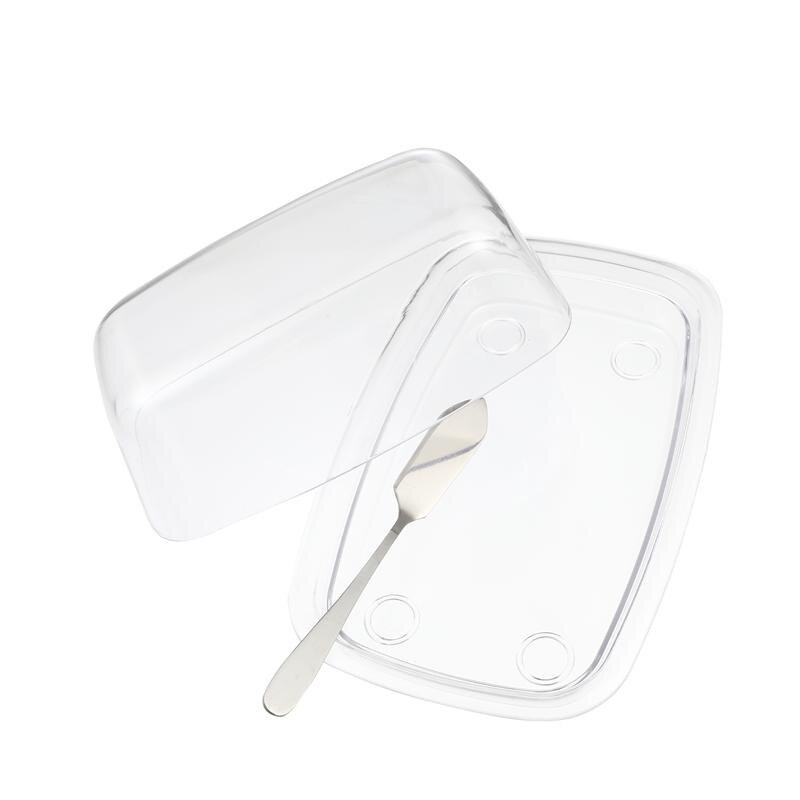 1pc Butter Dish Plastic Butter Storage Box Butter Container Fruit Dessert Plate