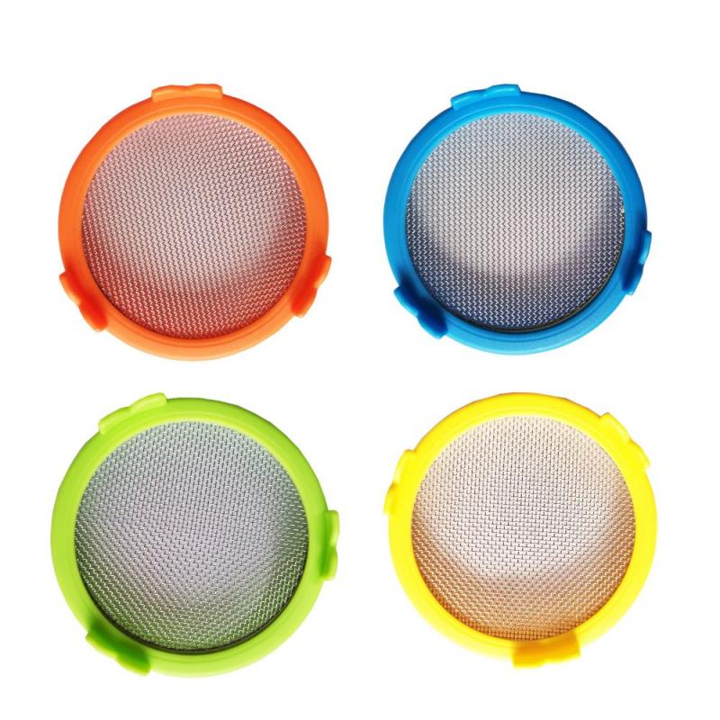 Mason Jar Sprouting Lid Wide Mouth Plastic Mason Cup Large Mason Bottle Type Stainless Steel Split Sprouting Lid Germination Lid