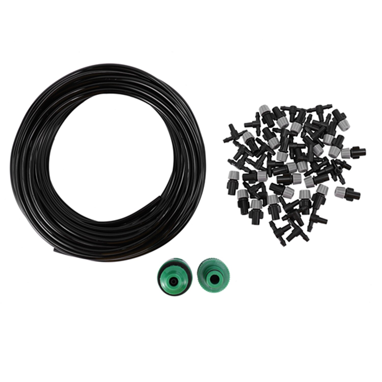 15M Mini DIY Irrigation Water Cooling System Sprinkler Nozzle Outdoor Garden Patio Greenhouse Plants Hose Watering Kit