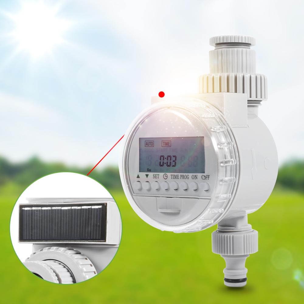 Tuin Watering Timer Solar Water Timer Automatische Watering Irrigatie Controller Systeem Tuin Irrigatie Timer Met Lcd Digitale