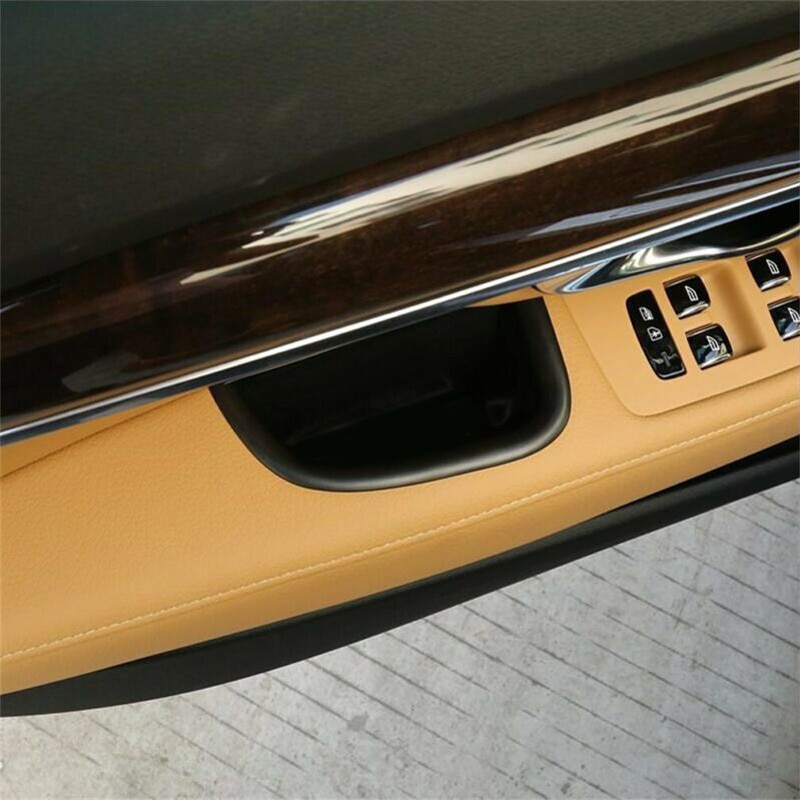 2pcs Car Inner Door Storage Box Plastic Black For Volvo S90 V90 CC Accessories Armrest Car Door Storage Boxes