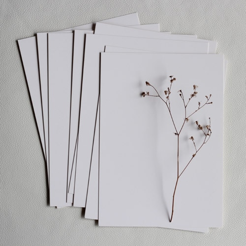 DIY Freehand Drawing Created Card Paper Writing 350g White Message Card Product Dimensions 21X15cm Pack of 10 Pieces