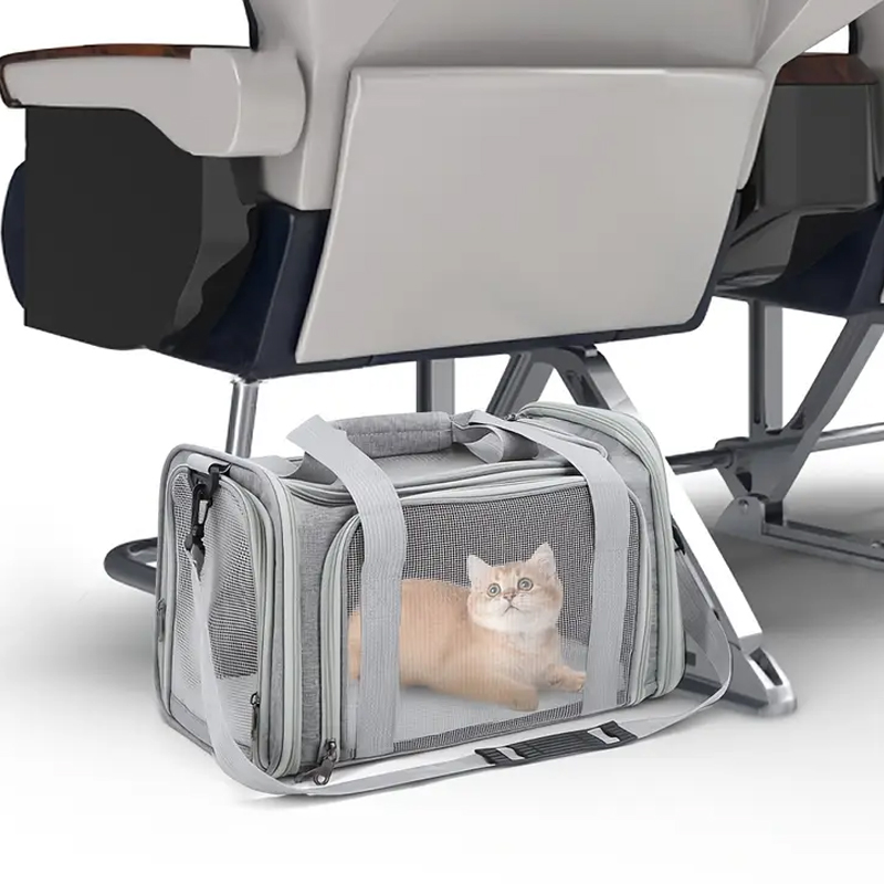 Hund Katze Tragetasche Haustier Welpen Reisetaschen Atmungsaktives Gittergewebe Kleiner Hund Katze Hunde draussen Zeltträger Ausgehende Haustiere Tasche Handtasche