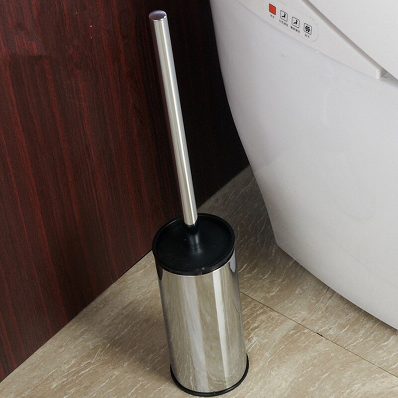 mat zwart vloerstaande 304 roestvrijstalen wc borstel houder wc borstel set chrome toiletborstelhouder