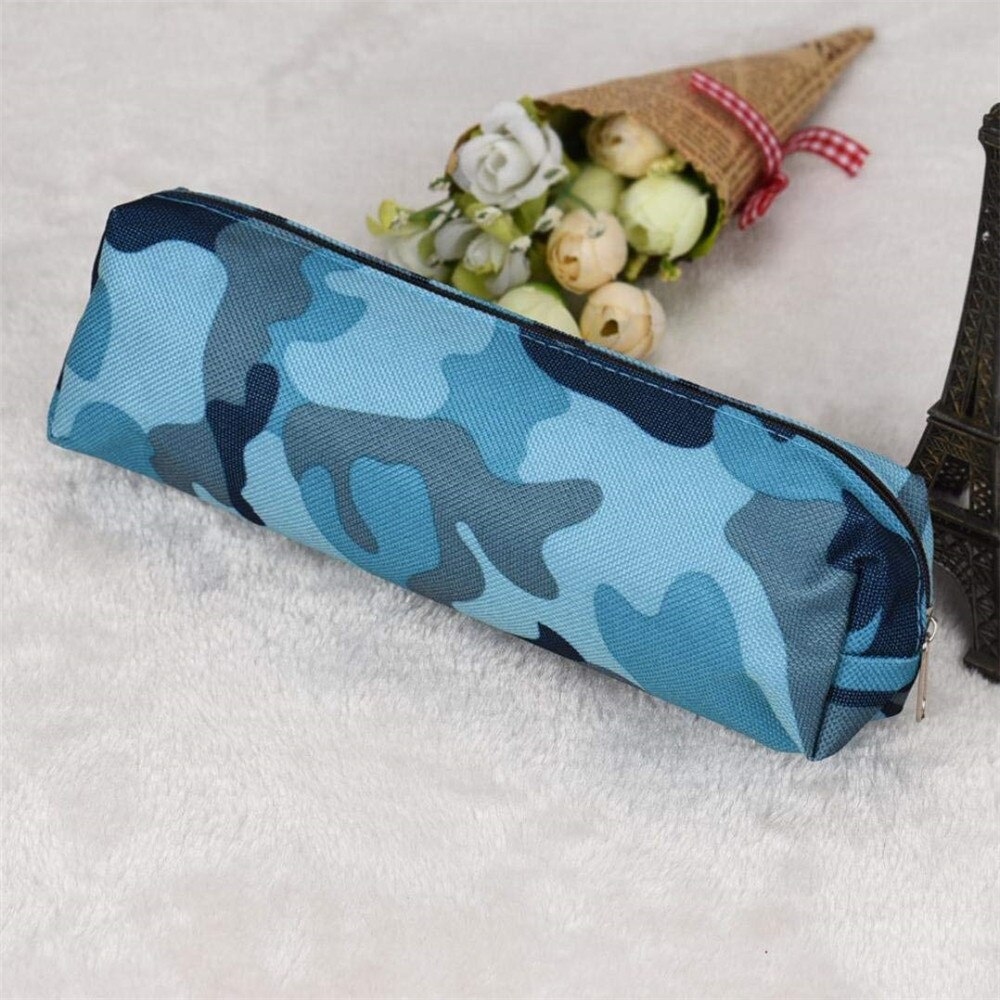 Estuche de estilo camuflaje para lápices, estuche escolar de gran capacidad, material de papelería para estudiantes