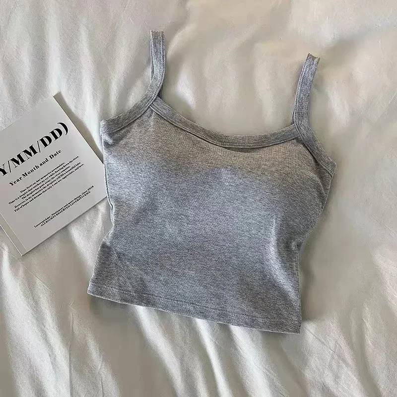 Crop Top Vrouwen Sexy Mouwloze Tops Mode Vrouwelijk Ondergoed Dame Hemdje Meisje Basic T-shirt Vest Lingerie Bras Tube Tops: Bruin